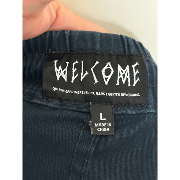 Welcome Skateboards Principal Elastic Waist Twill Pant Blue Size Large - Picture 6 of 6